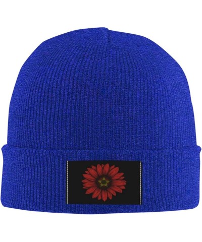 Vintage Sunflower Vietnam Flag Unisex Winter Knit Hat Black Blue $14.30 Skullies & Beanies