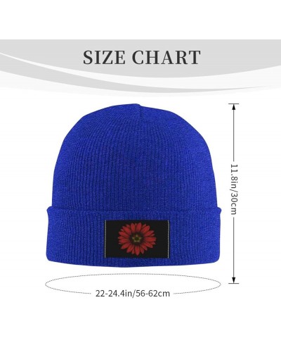 Vintage Sunflower Vietnam Flag Unisex Winter Knit Hat Black Blue $14.30 Skullies & Beanies