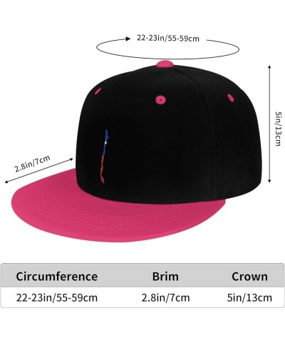 Chile Terrain Map Snapback Hat for Men Women Baseball Cap Trucker Flat Bill Hats Dad Caps Pink $9.70 Baseball Caps