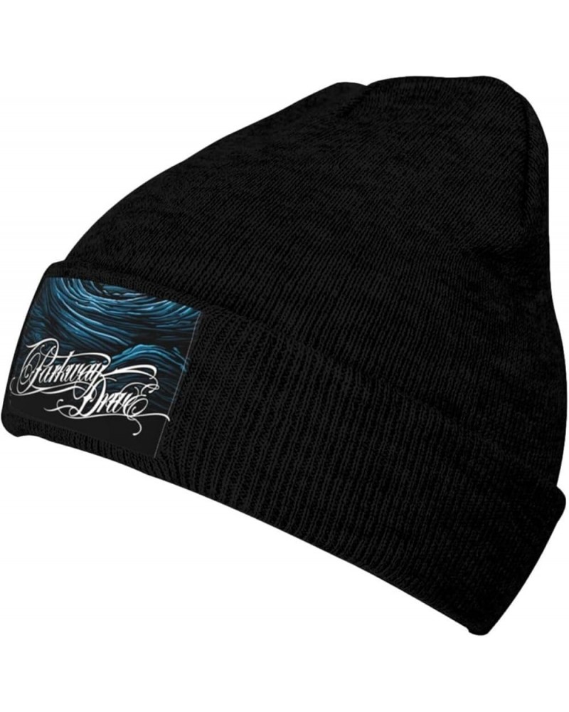 Parkway Drive Beanie Hats for Men Women Warm Knit Hat Skull Cap Knitted Hip Hop Hats Black Black $14.09 Skullies & Beanies