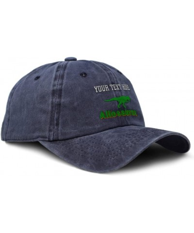 Soft Washed Baseball Cap Allosaurus Dinosaurs Cotton Dad Hats for Men & Women Navy Personalized Text Here $13.50 Baseball Caps