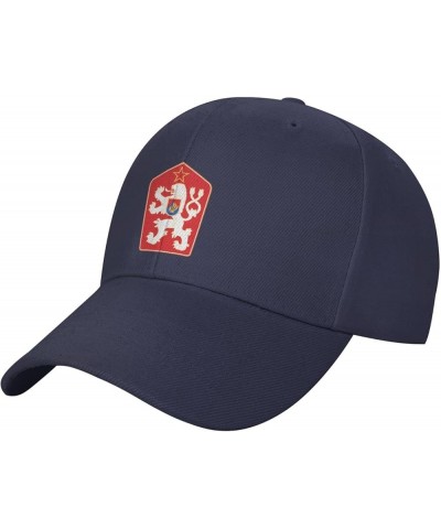 Coat of arms of Czechoslovak Socialist Republic Baseball Cap for Men Women Classic Adjustable Golf Dad Hat Navy Blue $9.23 Ba...