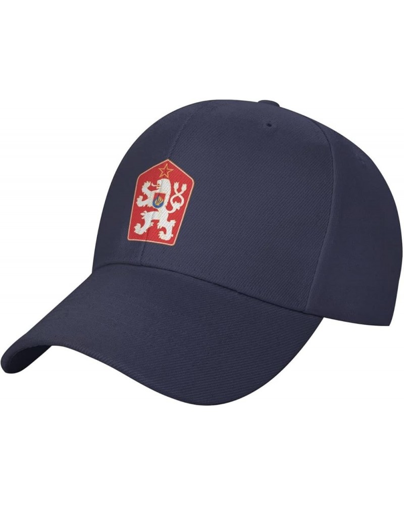 Coat of arms of Czechoslovak Socialist Republic Baseball Cap for Men Women Classic Adjustable Golf Dad Hat Navy Blue $9.23 Ba...