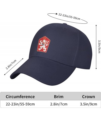 Coat of arms of Czechoslovak Socialist Republic Baseball Cap for Men Women Classic Adjustable Golf Dad Hat Navy Blue $9.23 Ba...