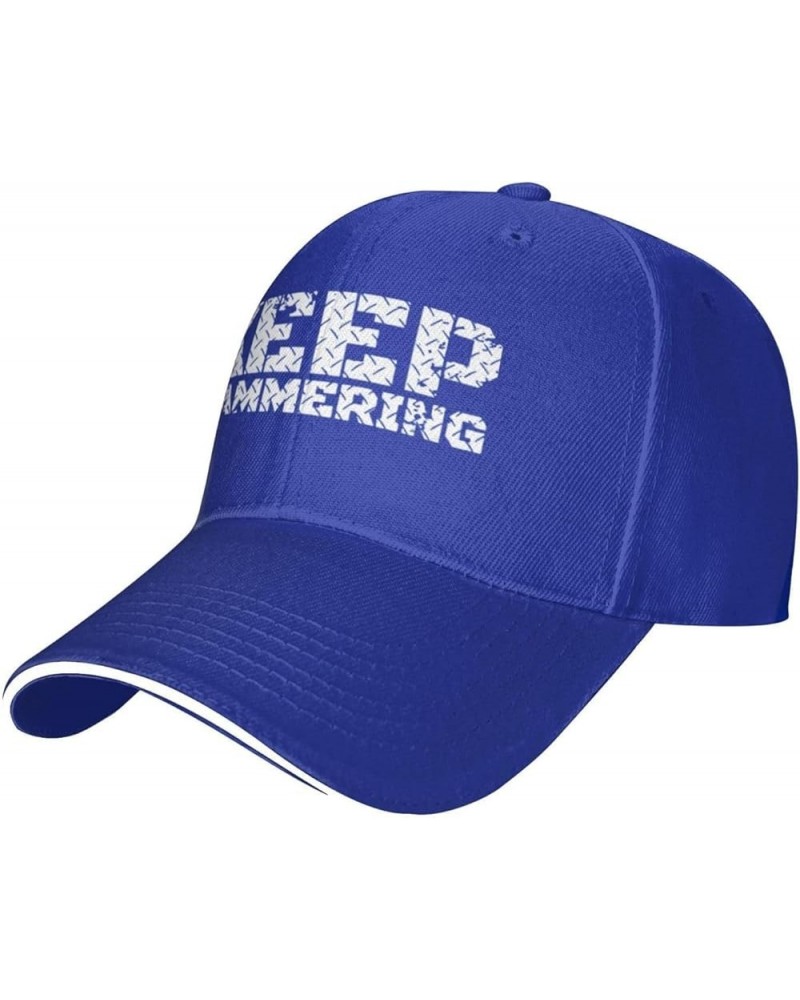 Keep HAMMERING Women's Baseball Hat Classic Trucker Cap Adjustable Blue $14.37 Baseball Caps