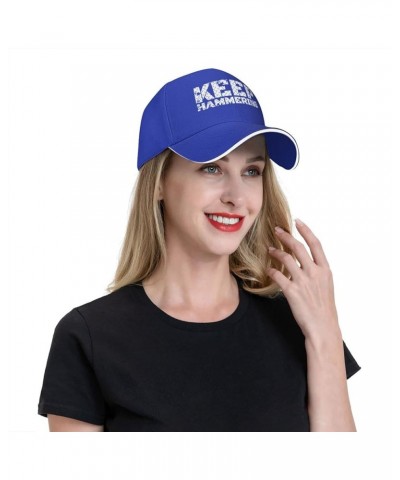 Keep HAMMERING Women's Baseball Hat Classic Trucker Cap Adjustable Blue $14.37 Baseball Caps