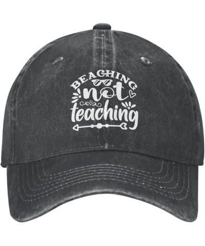 Beaching Not Teaching Cowboy Hat Men Women Retro Style Adjustable Cowboy Hat Black Black $17.85 Cowboy Hats