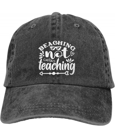 Beaching Not Teaching Cowboy Hat Men Women Retro Style Adjustable Cowboy Hat Black Black $17.85 Cowboy Hats