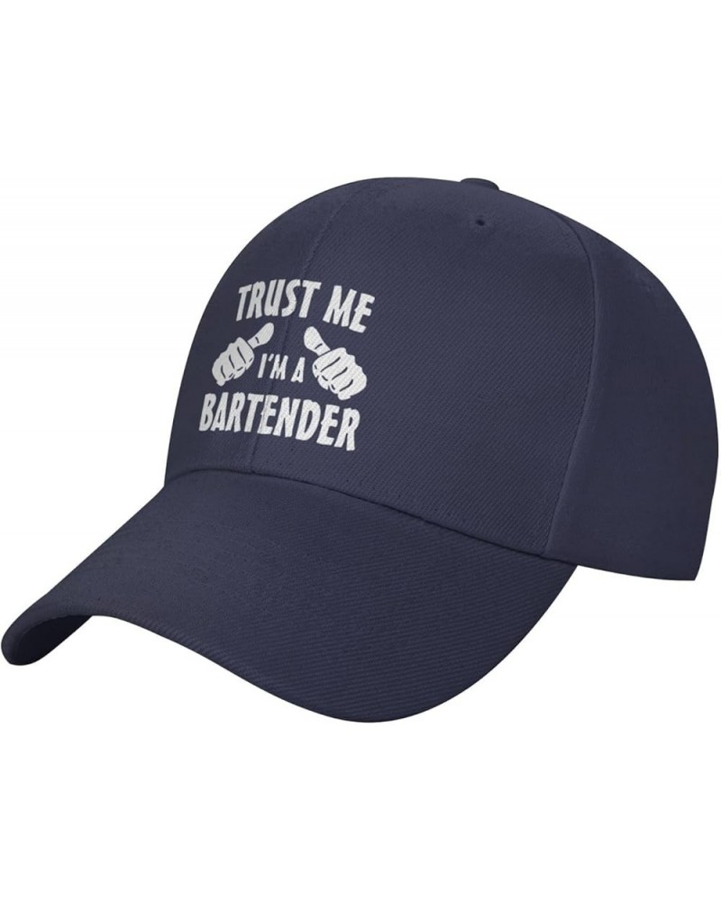 Trust Me I'm A Bartender Baseball Cap Men Women Adjustable Trendy Curved Brim Baseball Caps Black Navy Blue $12.64 Baseball Caps