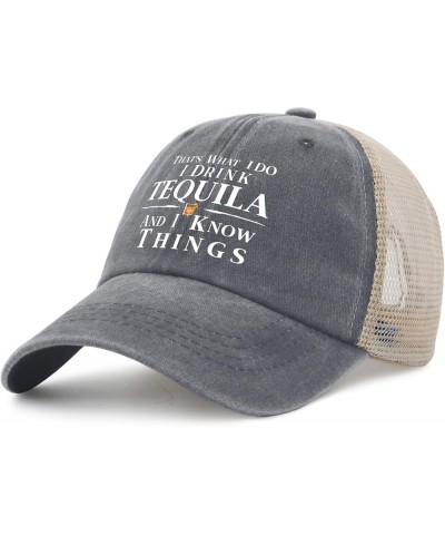 Hat for Women Humor I Fix Stuff Denim Hats Men AllBlack Caps Low Profile for Painters Gray01 $12.08 Baseball Caps