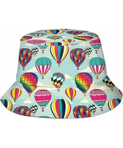 Hot Air Balloon Bucket Hat Cute Fisherman Hat Travel Packable Sun Cap Outdoor Hat for Women and Men Cute 21 $11.72 Bucket Hats