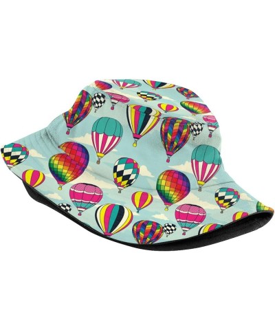 Hot Air Balloon Bucket Hat Cute Fisherman Hat Travel Packable Sun Cap Outdoor Hat for Women and Men Cute 21 $11.72 Bucket Hats