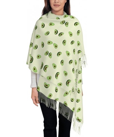 Avocado Scarfs For Women Winter Scarf For Women Cold Weather Soft Cashmere Shawl With Fringe Avocado $14.71 Scarves