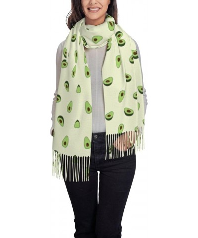 Avocado Scarfs For Women Winter Scarf For Women Cold Weather Soft Cashmere Shawl With Fringe Avocado $14.71 Scarves