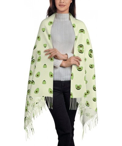 Avocado Scarfs For Women Winter Scarf For Women Cold Weather Soft Cashmere Shawl With Fringe Avocado $14.71 Scarves