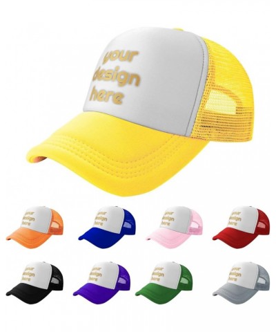 Custom Hats Wholesale Price for Men Personalized Trucker Hats Baseball Cap Add Design Your own Picture/Text/Logo Multicolor $...