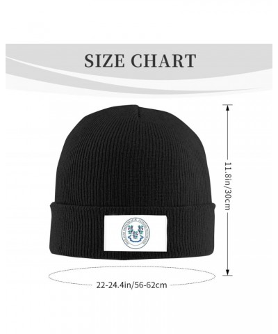 Seal of Connecticut Knitted Hat Cold Weather Hat Warm Brimless hat Elastic Force Caps Black $11.71 Skullies & Beanies