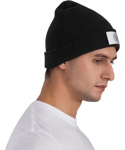 Seal of Connecticut Knitted Hat Cold Weather Hat Warm Brimless hat Elastic Force Caps Black $11.71 Skullies & Beanies