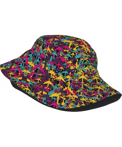 Fishermen Hat Wide Brim Sun Cap Boonie Hat Trucker Hat for Fishing Travel Pattern 114 $9.59 Sun Hats