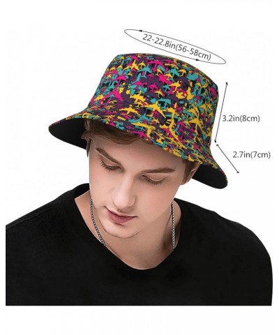 Fishermen Hat Wide Brim Sun Cap Boonie Hat Trucker Hat for Fishing Travel Pattern 114 $9.59 Sun Hats