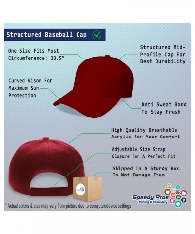 Baseball Cap Teacher Assistant School Acrylic Education Dad Hats for Men and Women Burgundy Personalized Text Here $15.92 Bas...