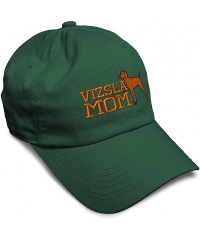 Soft Baseball Cap Vizsla Mom Embroidery Dogs Breed Twill Cotton Mom Dad Hats for Men & Women Forest Green Design Only $15.67 ...