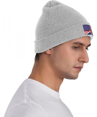 Beanie Hat Stretchy Hat Soft Warmth Knit Hat Cap for Men & Women Unisex Gray $9.81 Skullies & Beanies