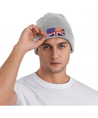 Beanie Hat Stretchy Hat Soft Warmth Knit Hat Cap for Men & Women Unisex Gray $9.81 Skullies & Beanies