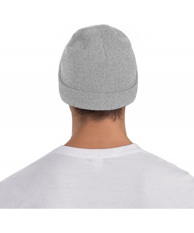 Beanie Hat Stretchy Hat Soft Warmth Knit Hat Cap for Men & Women Unisex Gray $9.81 Skullies & Beanies