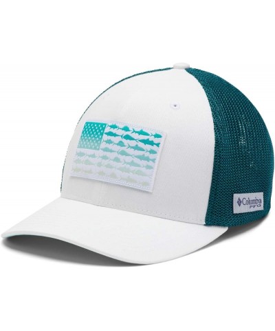 Men's HAT files White, Aegean Blue, Fade Fish Flag $21.04 Baseball Caps