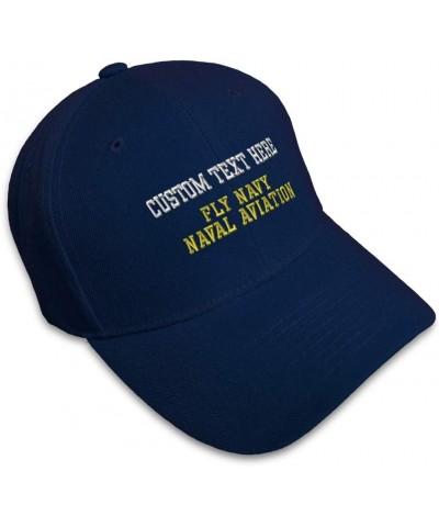 Baseball Cap Fly Navy Naval Aviation Embroidery Military Hats for Men & Women Navy Personalized Text Here $14.57 Baseball Caps