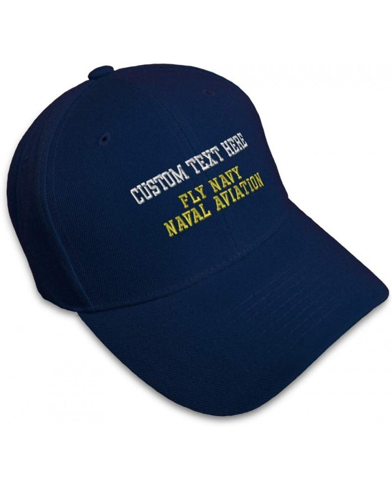 Baseball Cap Fly Navy Naval Aviation Embroidery Military Hats for Men & Women Navy Personalized Text Here $14.57 Baseball Caps