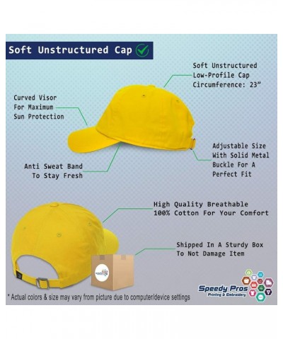 Soft Baseball Cap Beach Time Equal Wine Time Cotton Dad Hats for Men & Women Yellow $11.60 Baseball Caps