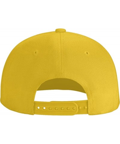 Men Women Adjustable Baseball Caps, Retro BMX Unisex Plain Hats Vintage Trucker Dad Cap Black Yellow $9.02 Baseball Caps