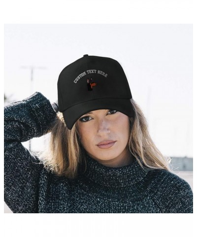 Custom Baseball Cap Doberman Head Embroidery Acrylic Dad Hats for Men & Women Gray Personalized Text Here $11.07 Baseball Caps