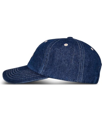 Cotton Embroidered Baseball Cap with Adjustable Straps for Men and Women (One Size Fits Most) Lucky Clover - Light Denim $11....