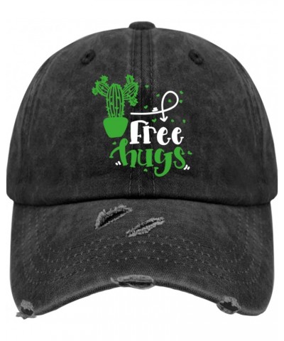 Free Hugs Hat for Men Washed Distressed Baseball Caps Low Profile Washed Workout Hat Quick Dry $13.91 Baseball Caps