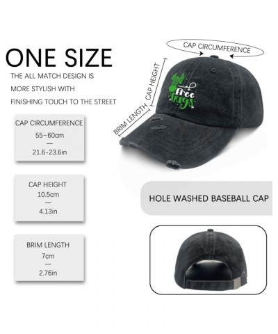 Free Hugs Hat for Men Washed Distressed Baseball Caps Low Profile Washed Workout Hat Quick Dry $13.91 Baseball Caps