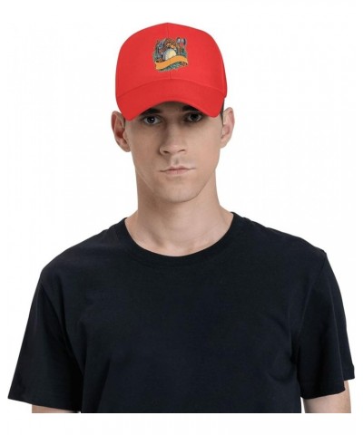 Animal Pangolin Warrior Baseball Cap for Men Women Classic Adjustable Golf Dad Hat Red $13.28 Baseball Caps