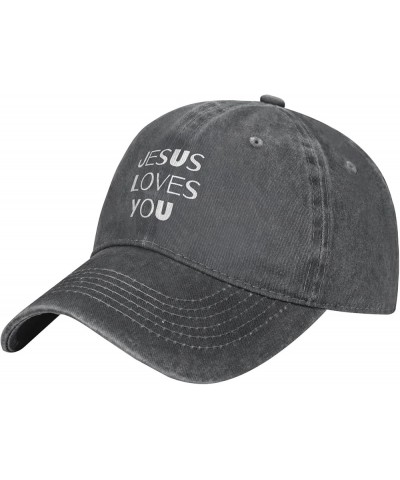 Jesus Loves You Hat Christian Hat Jesus Christ God Hat Vintage Dad Hats Baseball Cap Deep Heather $10.29 Baseball Caps