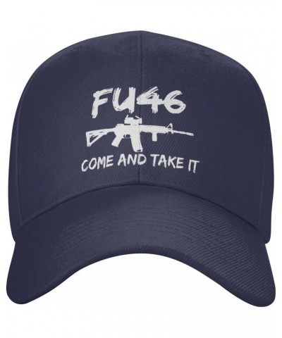 FU46 Come and Take It Anti Biden Unisex Baseball Cap Dad Hat Classic Polo Style Cowboy hat Adjustable Size Navy Blue $13.57 B...