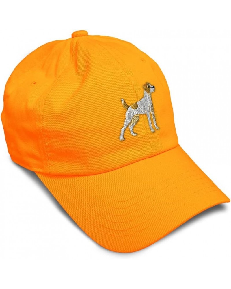 Soft Baseball Cap Jack Russell Terrier Dog A Embroidery Dogs Cotton Dad Hats for Men & Women Orange Design Only $15.67 Baseba...