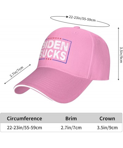 Hat Biden Sucks Anti-Biden 2021 Baseball Cap Men Funny Ponytail Hat Gift Trucker Hat Women Sun Hat Dad Cap Black Pink $10.35 ...