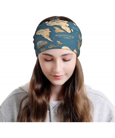 Lightweight Beanies Hats,Multifunctional and Stylish Unisex Slouchy Cap for Outdoors,Yin Yang Pattern Print World Map $12.81 ...