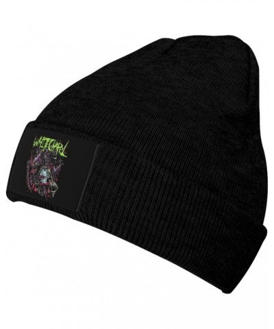 Whitechapels Knit Hat Men's Skull Cap Fall Winter Outdoor Classic Essential Beanie Hats Unisex Black Cuffed Cap $10.91 Skulli...