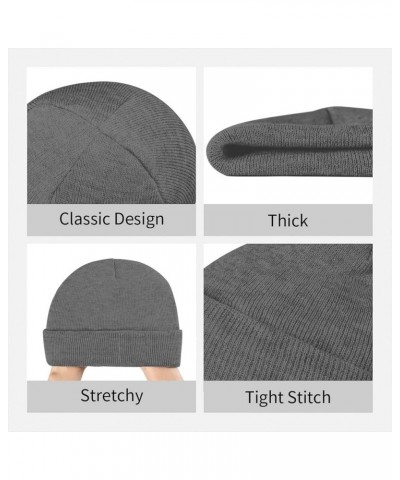 Fight Carcinoid Cancer Survivor USA Flag Winter Warm Knit Hat - Soft Beanie Cap Black Deep Heather $11.51 Skullies & Beanies