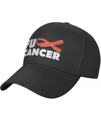 Fuck Leukemia Cancer,Adjustable Washed Baseball Cap Plain Trucker Hat Dad Hat for Adult Fuck Leukemia Cancer $9.99 Baseball Caps