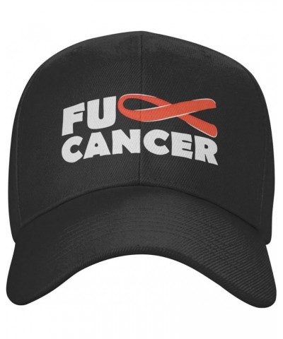 Fuck Leukemia Cancer,Adjustable Washed Baseball Cap Plain Trucker Hat Dad Hat for Adult Fuck Leukemia Cancer $9.99 Baseball Caps