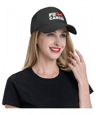 Fuck Leukemia Cancer,Adjustable Washed Baseball Cap Plain Trucker Hat Dad Hat for Adult Fuck Leukemia Cancer $9.99 Baseball Caps