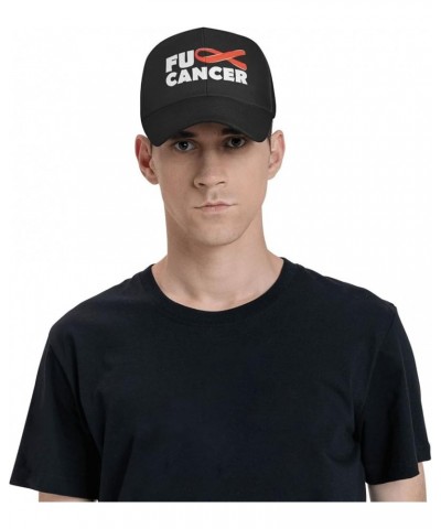 Fuck Leukemia Cancer,Adjustable Washed Baseball Cap Plain Trucker Hat Dad Hat for Adult Fuck Leukemia Cancer $9.99 Baseball Caps